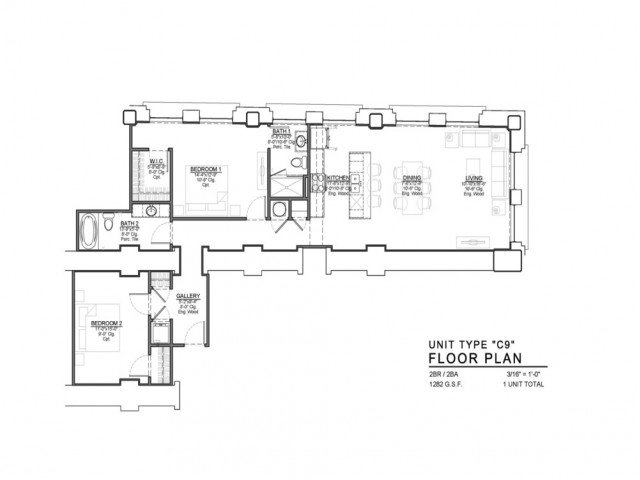2 Bedrooms 2 Bathrooms Apartment for rent at Power & Light KC Apartments in Kansas City, MO