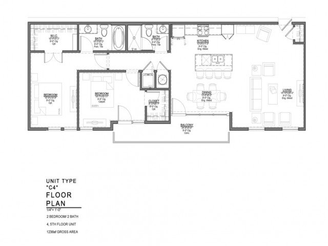2 Bedrooms 2 Bathrooms Apartment for rent at Power & Light KC Apartments in Kansas City, MO