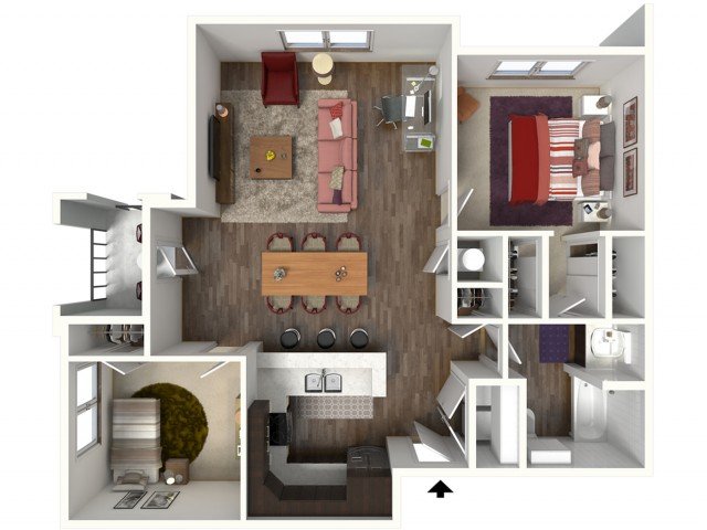1 Bedroom 1 Bathroom Apartment for rent at Kinsley Forest Luxury Apartments in Kansas City, MO