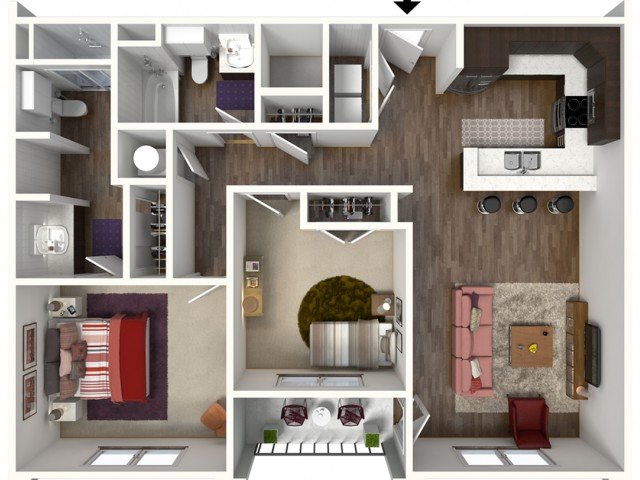 2 Bedrooms 2 Bathrooms Apartment for rent at Kinsley Forest Luxury Apartments in Kansas City, MO
