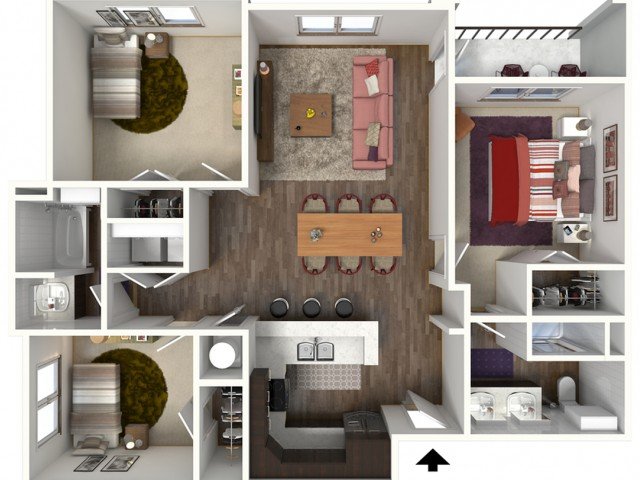 2 Bedrooms 2 Bathrooms Apartment for rent at Kinsley Forest Luxury Apartments in Kansas City, MO