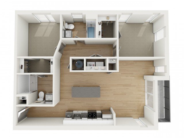 2 Bedrooms 2 Bathrooms Apartment for rent at 2501 Beacon Hill in Kansas City, MO
