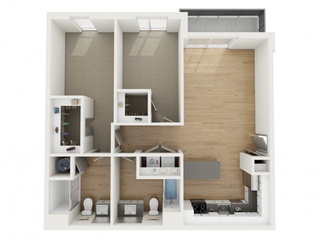 2 Bedrooms 2 Bathrooms Apartment for rent at 2501 Beacon Hill in Kansas City, MO