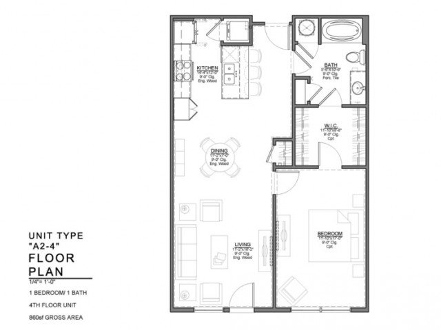 1 Bedroom 1 Bathroom Apartment for rent at Power & Light KC Apartments in Kansas City, MO