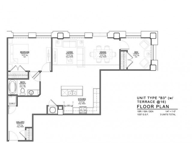 1 Bedroom 2 Bathrooms Apartment for rent at Power & Light KC Apartments in Kansas City, MO