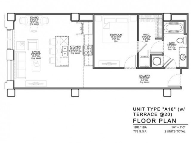 1 Bedroom 1 Bathroom Apartment for rent at Power & Light KC Apartments in Kansas City, MO