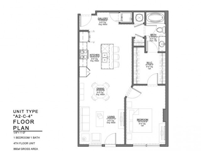 1 Bedroom 1 Bathroom Apartment for rent at Power & Light KC Apartments in Kansas City, MO