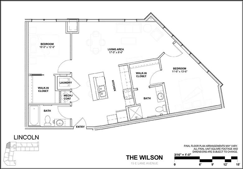 2 Bedrooms 2 Bathrooms Apartment for rent at Wilson Place in Columbus, OH