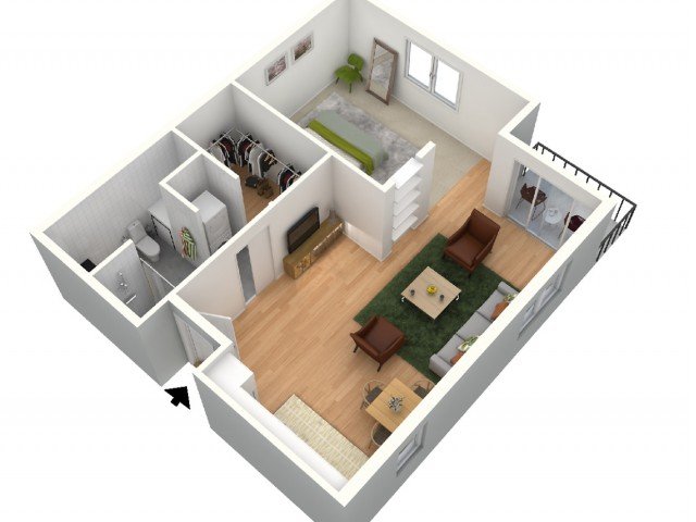 1 Bedroom 1 Bathroom Apartment for rent at 8 Street Apartments in Omaha, NE