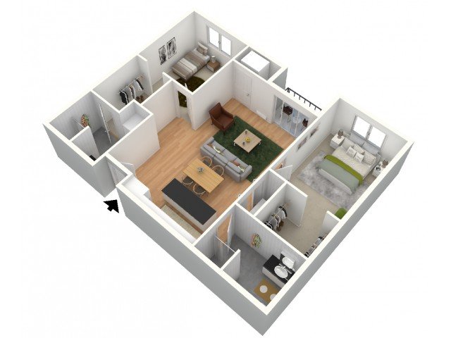 2 Bedrooms 2 Bathrooms Apartment for rent at 8 Street Apartments in Omaha, NE