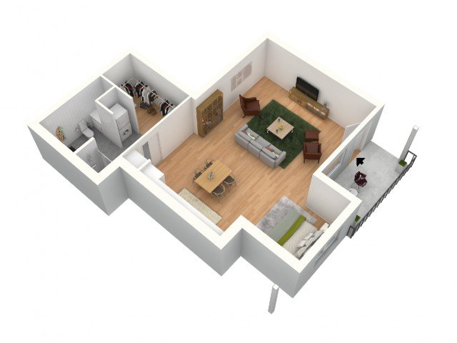 Studio 1 Bathroom Apartment for rent at 8 Street Apartments in Omaha, NE