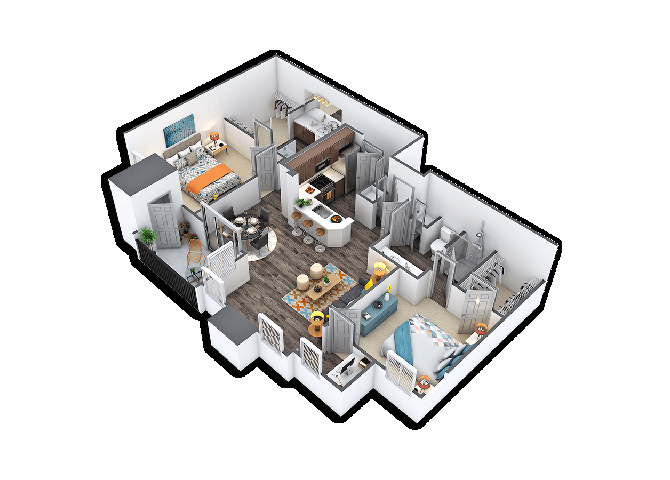 2 Bedrooms 2 Bathrooms Apartment for rent at The District on La Frontera in Austin, TX
