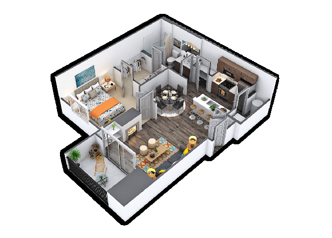 1 Bedroom 1 Bathroom Apartment for rent at The District on La Frontera in Austin, TX