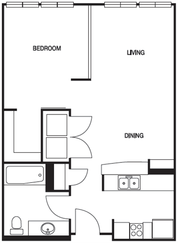 1 Bedroom 1 Bathroom Apartment for rent at Biltmore at Midtown in Atlanta, GA