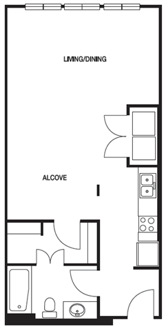 Studio 1 Bathroom Apartment for rent at Biltmore at Midtown in Atlanta, GA
