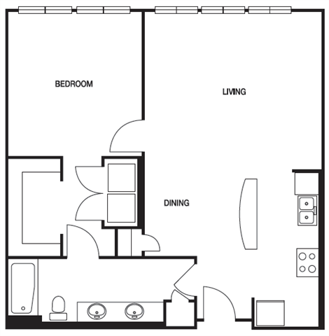 1 Bedroom 1 Bathroom Apartment for rent at Biltmore at Midtown in Atlanta, GA