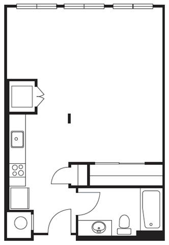Studio 1 Bathroom Apartment for rent at Biltmore at Midtown in Atlanta, GA