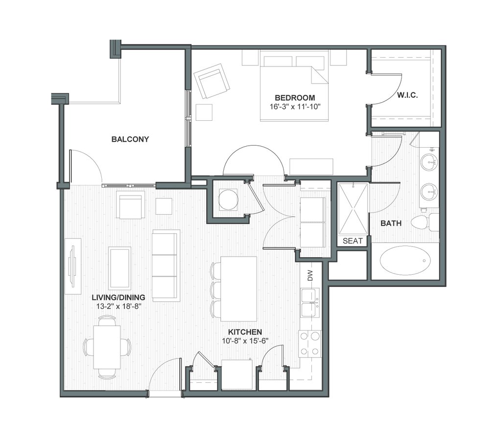 1 Bedroom 1 Bathroom Apartment for rent at Meeting Street Lofts in Charleston, SC