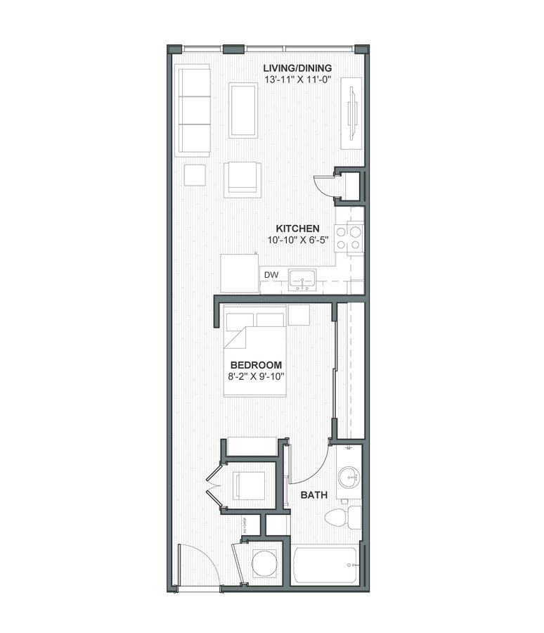 Studio 1 Bathroom Apartment for rent at Meeting Street Lofts in Charleston, SC