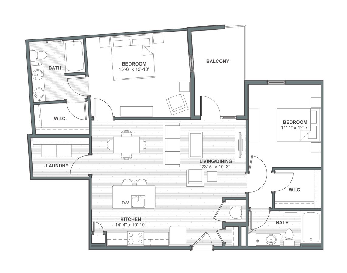 2 Bedrooms 2 Bathrooms Apartment for rent at Meeting Street Lofts in Charleston, SC