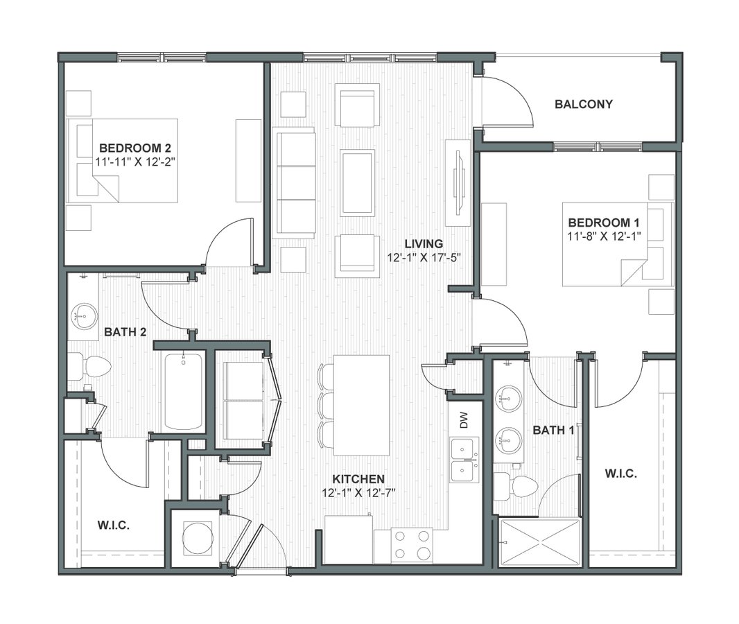 2 Bedrooms 2 Bathrooms Apartment for rent at Meeting Street Lofts in Charleston, SC