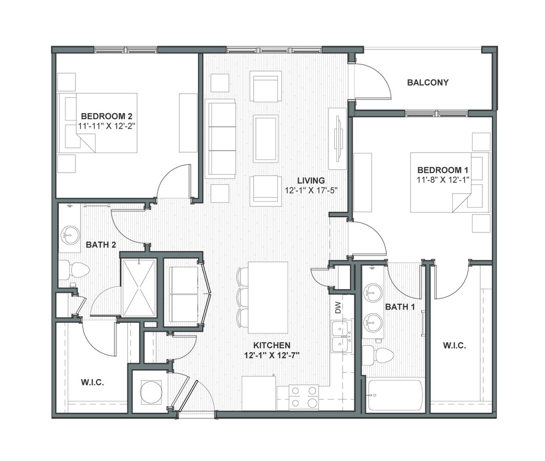 2 Bedrooms 2 Bathrooms Apartment for rent at Meeting Street Lofts in Charleston, SC