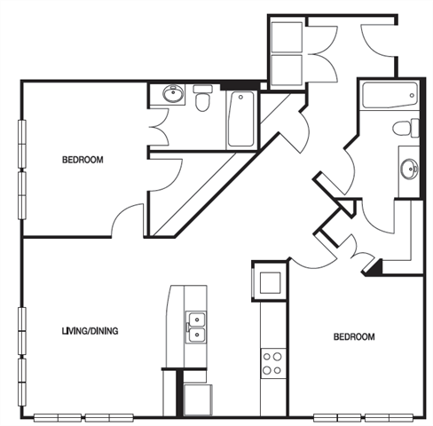 2 Bedrooms 2 Bathrooms Apartment for rent at Biltmore at Midtown in Atlanta, GA