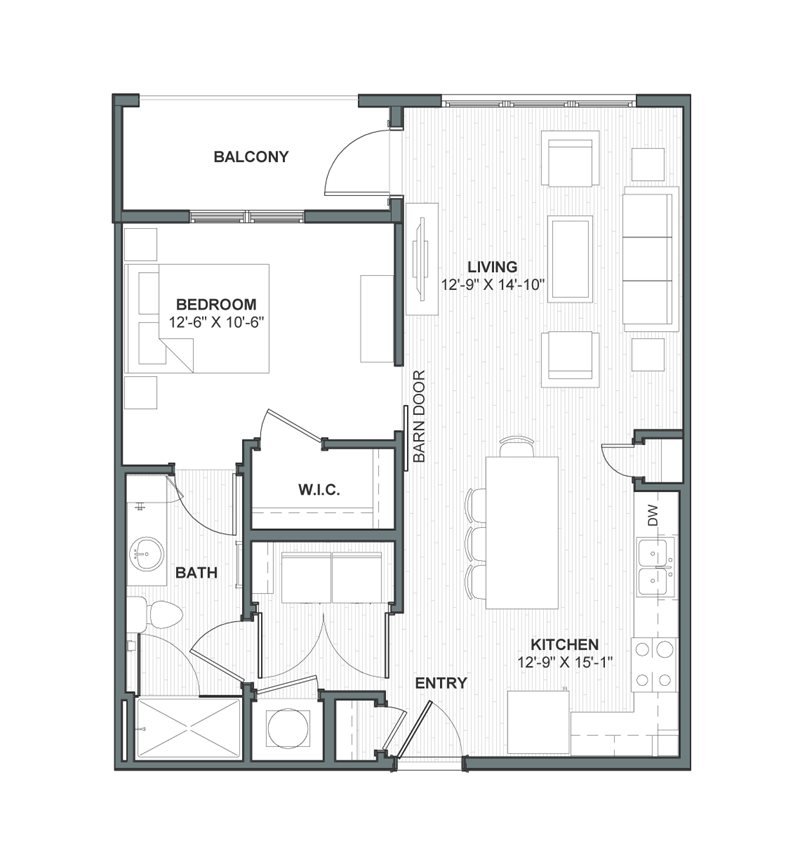 1 Bedroom 1 Bathroom Apartment for rent at Meeting Street Lofts in Charleston, SC