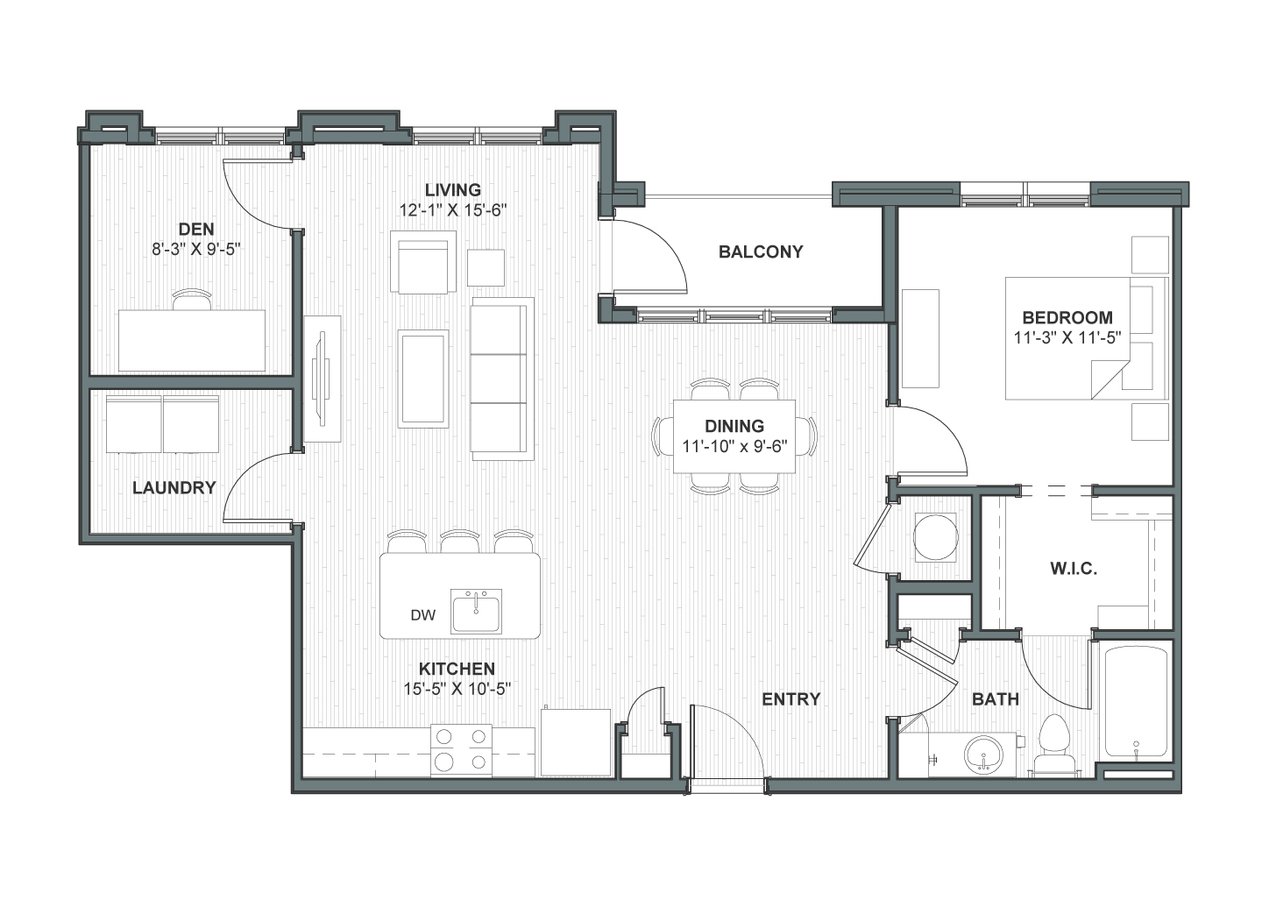 1 Bedroom 1 Bathroom Apartment for rent at Meeting Street Lofts in Charleston, SC