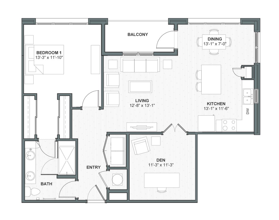 1 Bedroom 1 Bathroom Apartment for rent at Meeting Street Lofts in Charleston, SC