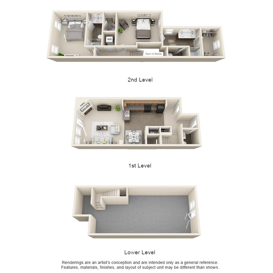 2 Bedrooms 2 Bathrooms Apartment for rent at Bennington Park Townhomes in Kansas City, MO