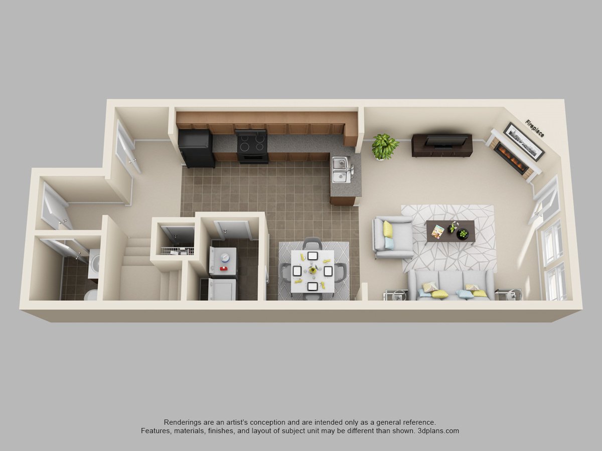 2 Bedrooms 2 Bathrooms Apartment for rent at Bennington Park Townhomes in Kansas City, MO