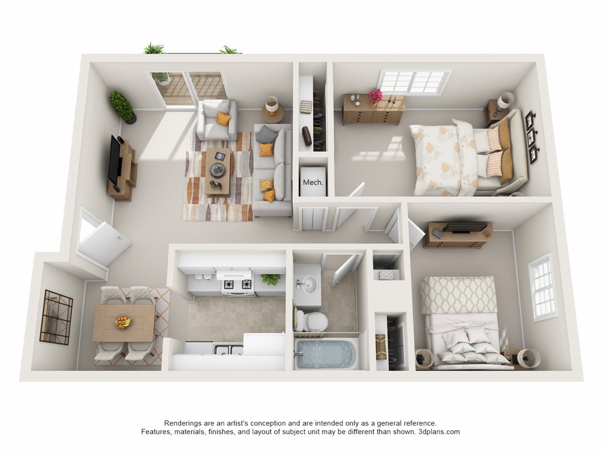 2 Bedrooms 1 Bathroom Apartment for rent at Westwood Apartments in Omaha, NE