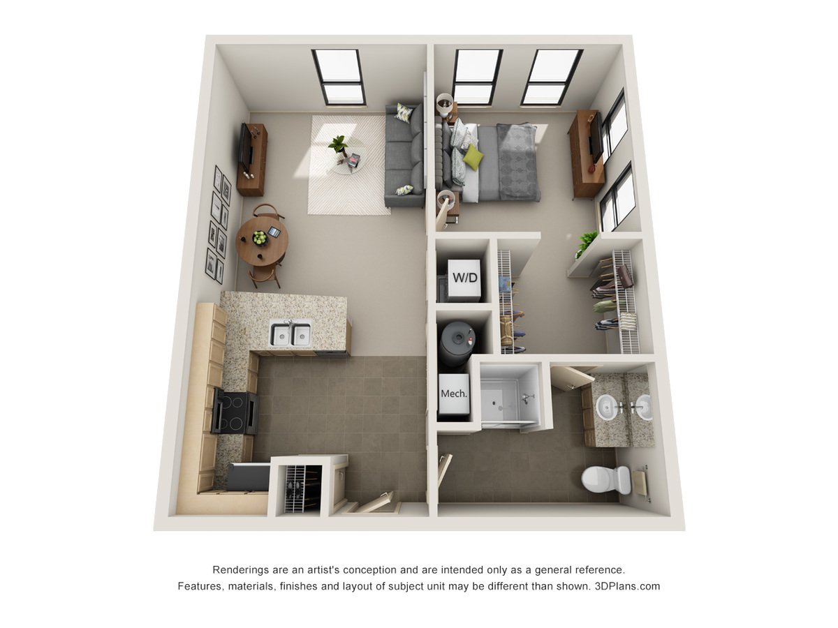 1 Bedroom 1 Bathroom Apartment for rent at L14 Flats in Omaha, NE