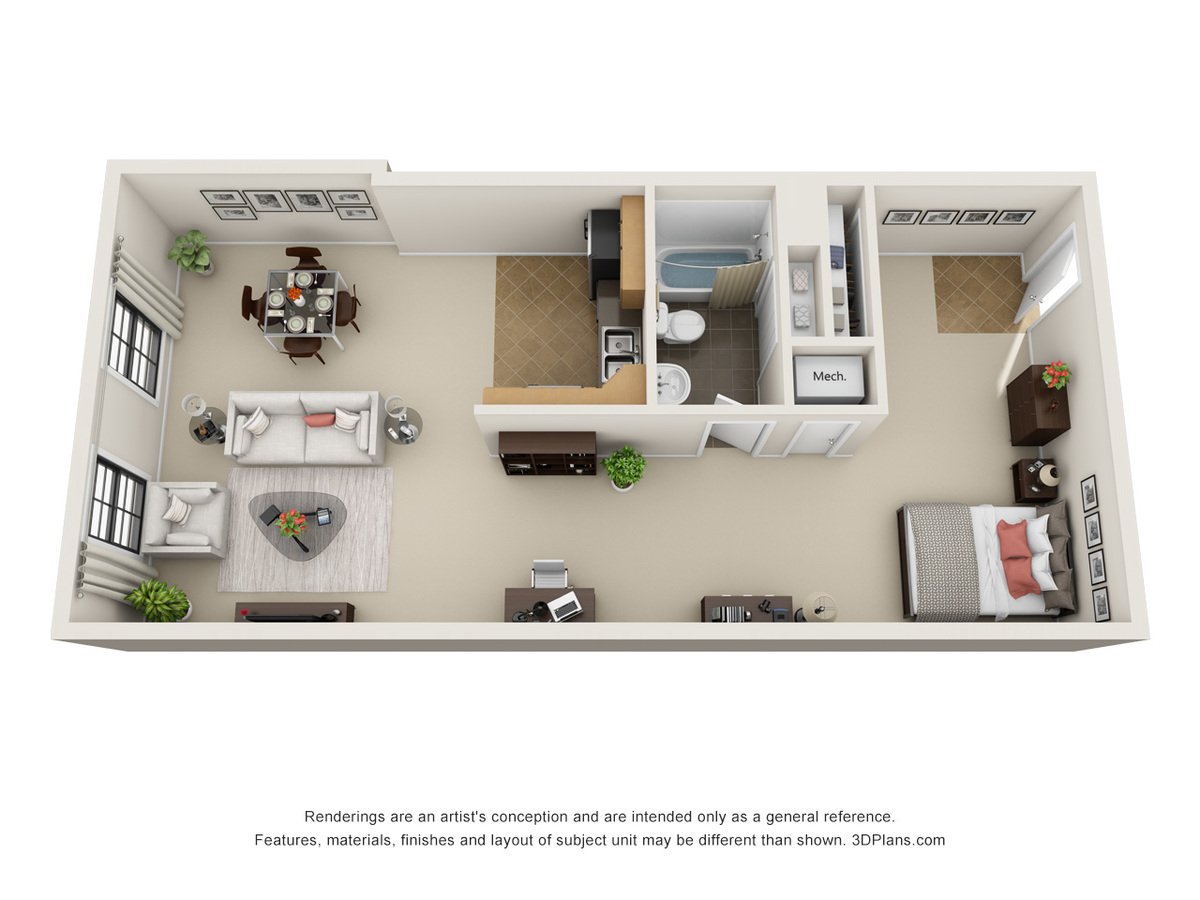 Studio 1 Bathroom Apartment for rent at L15 Lofts in Omaha, NE