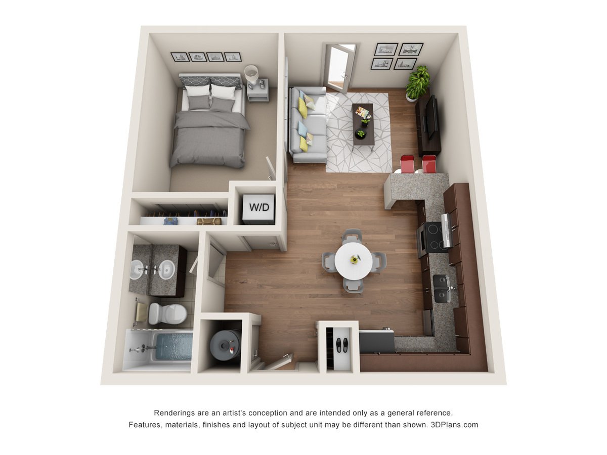 1 Bedroom 1 Bathroom Apartment for rent at Jones13 in Omaha, NE