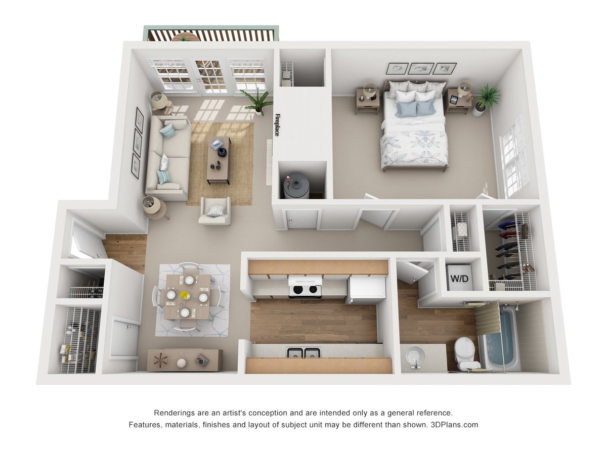 1 Bedroom 1 Bathroom Apartment for rent at Bennington Ridge in Kansas City, MO
