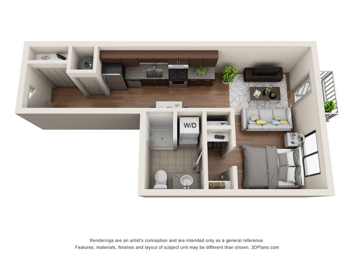 Studio 1 Bathroom Apartment for rent at Jones13 in Omaha, NE