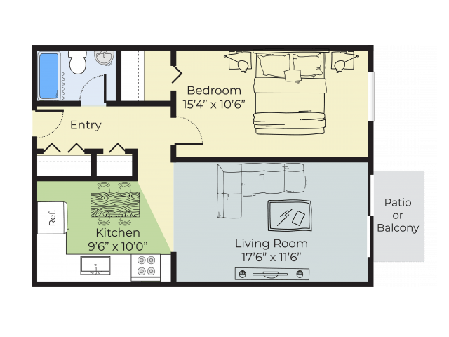 1 Bedroom 1 Bathroom Apartment for rent at Pheasant Run Apartments in Nashua, NH