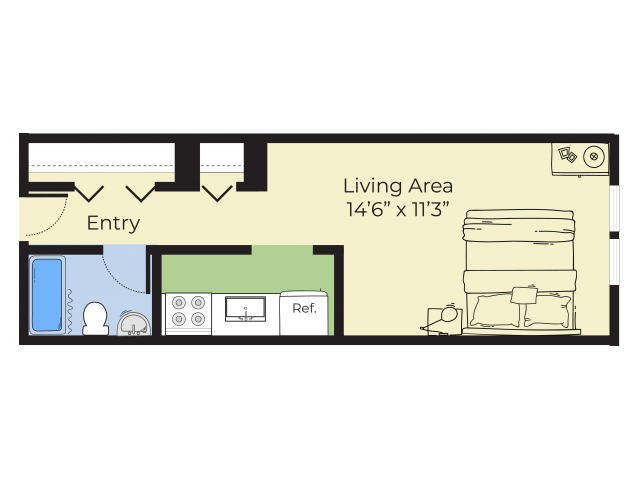 Studio 1 Bathroom Apartment for rent at Pheasant Run Apartments in Nashua, NH