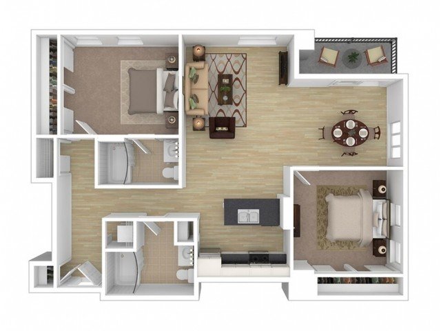 2 Bedrooms 2 Bathrooms Apartment for rent at The Lux in Madison, WI