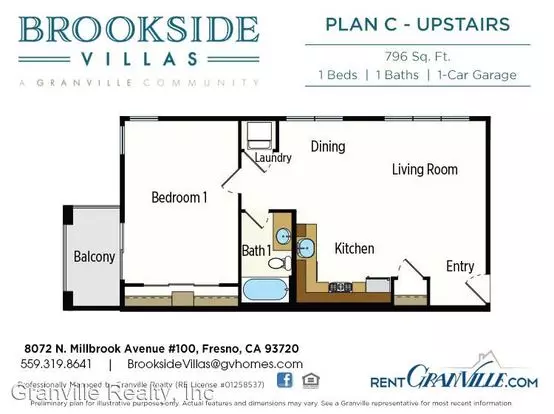 8072 N. Millbrook Avenue 8080 N. Millbrook Avenue Apartment for rent in Fresno, CA