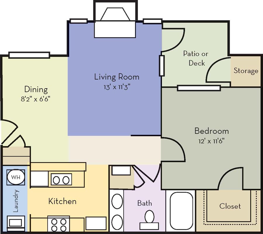 1 Bedroom 1 Bathroom Apartment for rent at Providence Court Apartments in Charlotte, NC