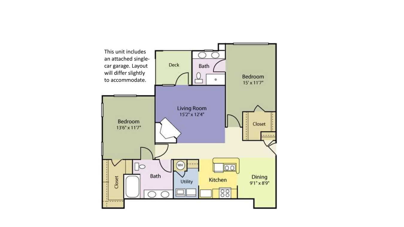 2 Bedrooms 2 Bathrooms Apartment for rent at Providence Court Apartments in Charlotte, NC