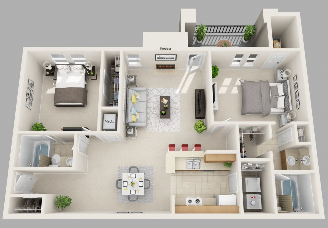 2 Bedrooms 2 Bathrooms Apartment for rent at ARIUM Glenridge in Atlanta, GA