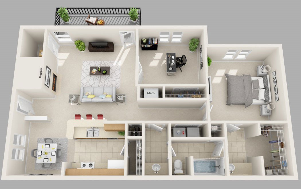 2 Bedrooms 1 Bathroom Apartment for rent at ARIUM Glenridge in Atlanta, GA