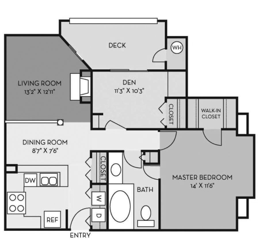 1 Bedroom 1 Bathroom Apartment for rent at Northlake Apartments in Charlotte, NC