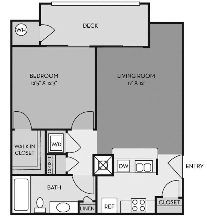 1 Bedroom 1 Bathroom Apartment for rent at Northlake Apartments in Charlotte, NC