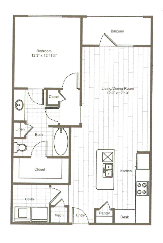 1 Bedroom 1 Bathroom Apartment for rent at ARIUM Uptown West in Houston, TX