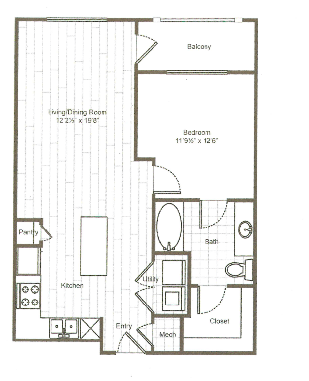 1 Bedroom 1 Bathroom Apartment for rent at ARIUM Uptown West in Houston, TX